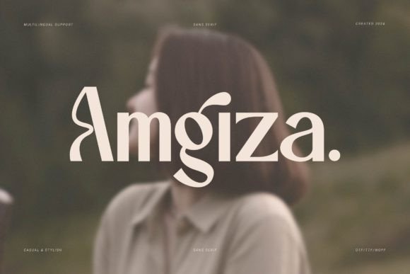 Amgiza: A Modern Sans Serif for Editorial Elegance