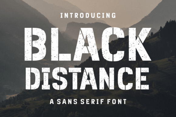 Black Distance: A Bold Sans Serif for Modern Web Design