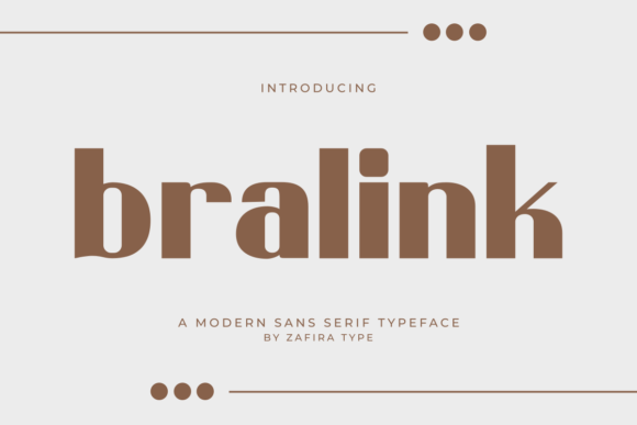 Bralink: A Modern Sans Serif Font for Clean Branding