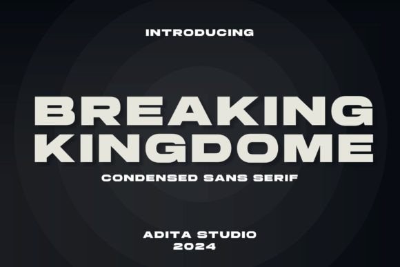 Breaking Kingdome: A Bold Sans Serif for Modern Branding