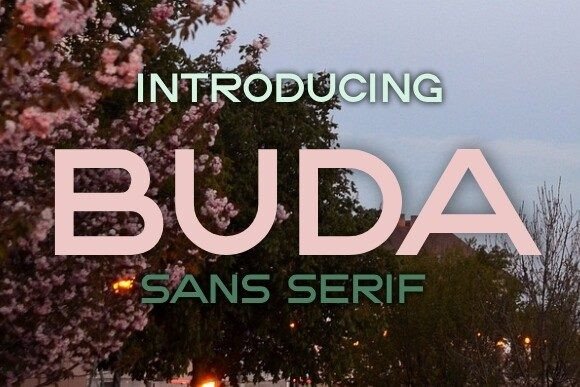 Buda: A Stylish Sans Serif Font for Crafters