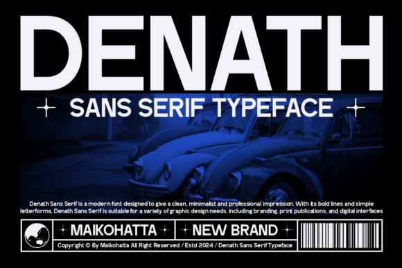 Denath Sans Serif Typeface: Clean, Professional Font for Modern Marketers