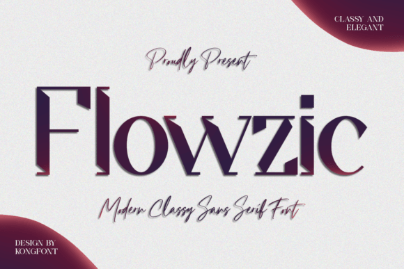 Flowzic: A Modern Sans Serif Typeface for Editors