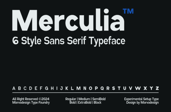 Merculia: A Modern Sans Serif Font for Makers