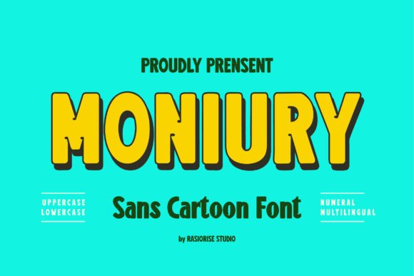 Moniury: A Retro Bold Sans Serif for Modern Branding