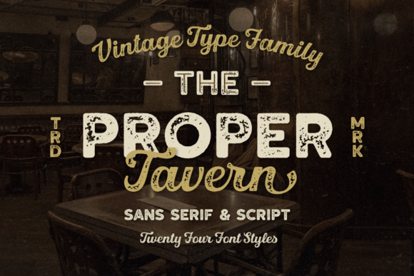 Proper Tavern: A Vintage Font for Crafters