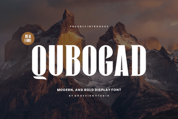 Qubogad: A Rounded Sans Serif Font for Editorial Design