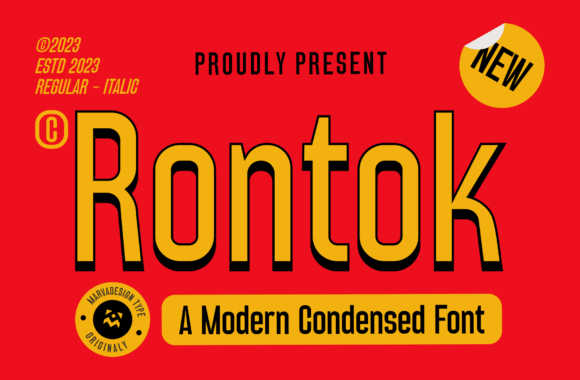 Rontok: A Modern Sans Serif Font for Editorial Design