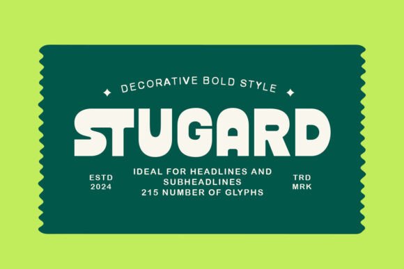 Stugard: A Bold Reversed Sans Serif for Modern Branding
