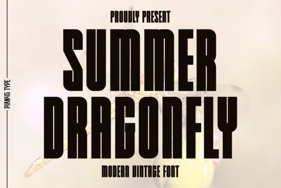 Summer Dragonfly: A Condensed Sans Serif Font That Elevates Small Business Branding