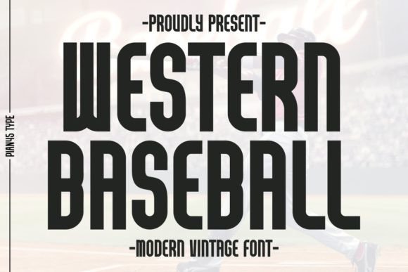 Western Baseball: A Bold Sans Serif Font for Sporty and Modern Branding